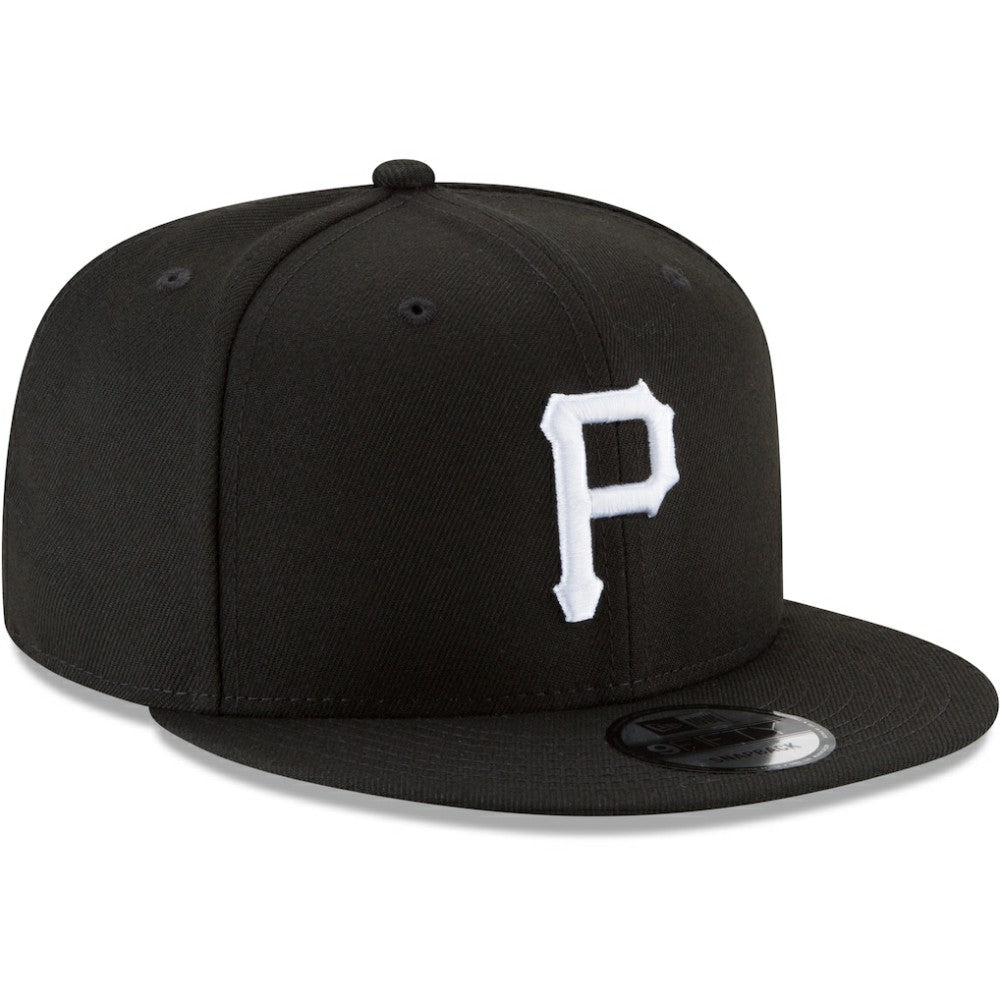 MLB Pittsburgh Pirates New Era Black & White 9FIFTY Snapback Hat