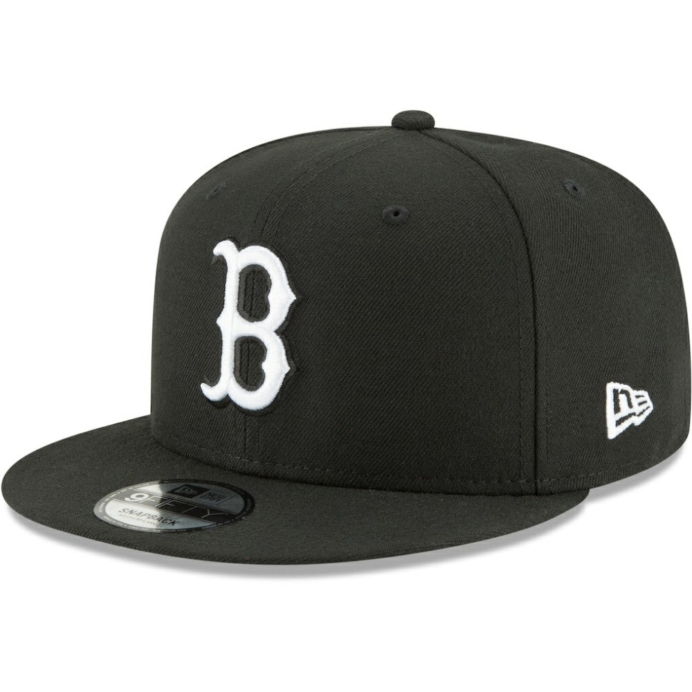 MLB Boston Red Sox New Era Black & White 9FIFTY Snapback Hat