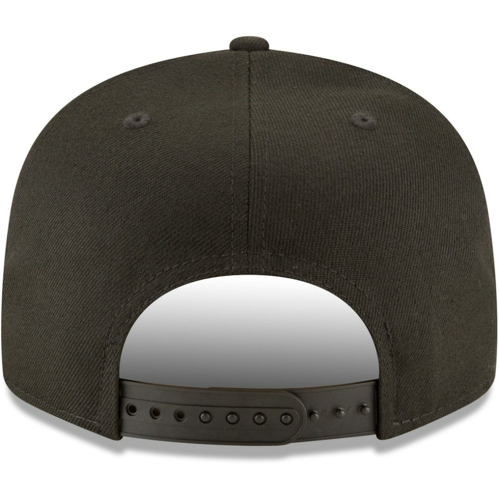 MLB Cincinnati Reds New Era Black on Black 9FIFTY Team Snapback Adjustable Hat