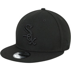 MLB Chicago White Sox New Era Black on Black 9FIFTY Team Snapback Adjustable Hat