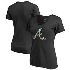MLB Atlanta Braves Women's Lovely V-Neck T-Shirt