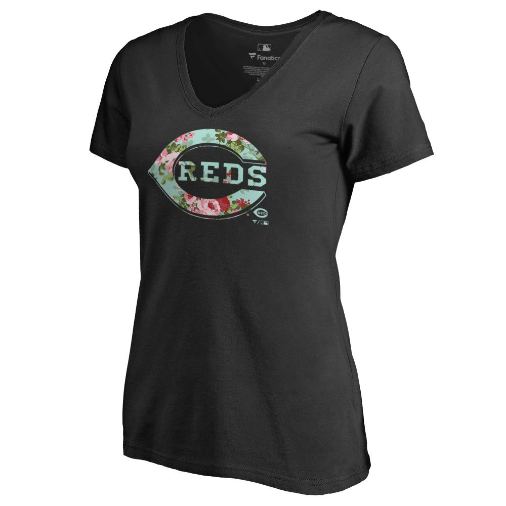 MLB Cincinnati Reds Women's Lovely V-Neck T-Shirt