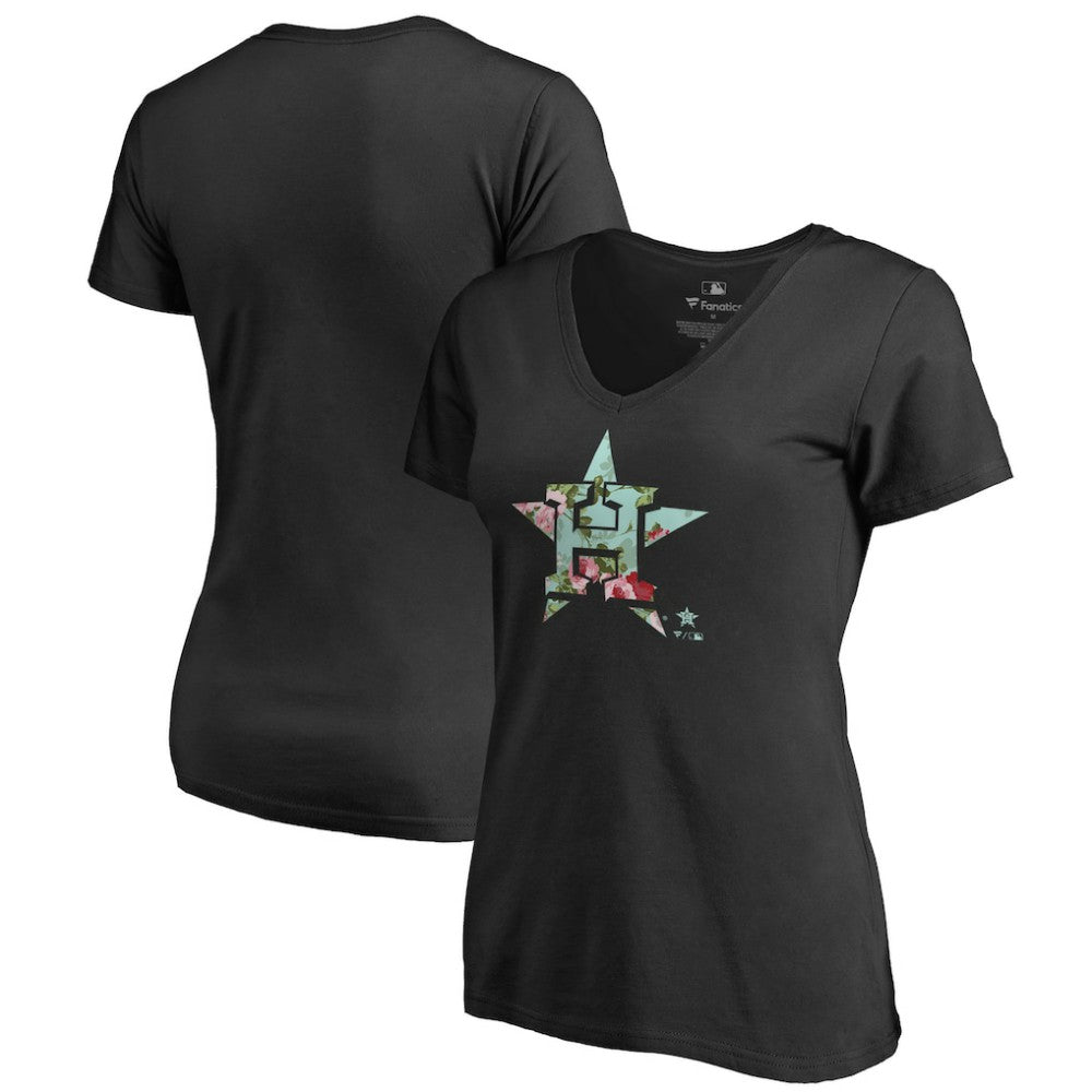 MLB Houston Astros Women's Lovely V-Neck T-Shirt