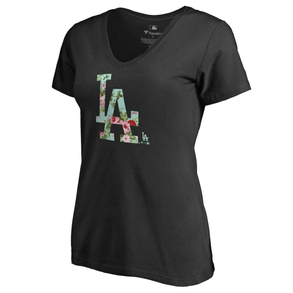 MLB Los Angeles Dodgers Women's Lovely V-Neck T-Shirt