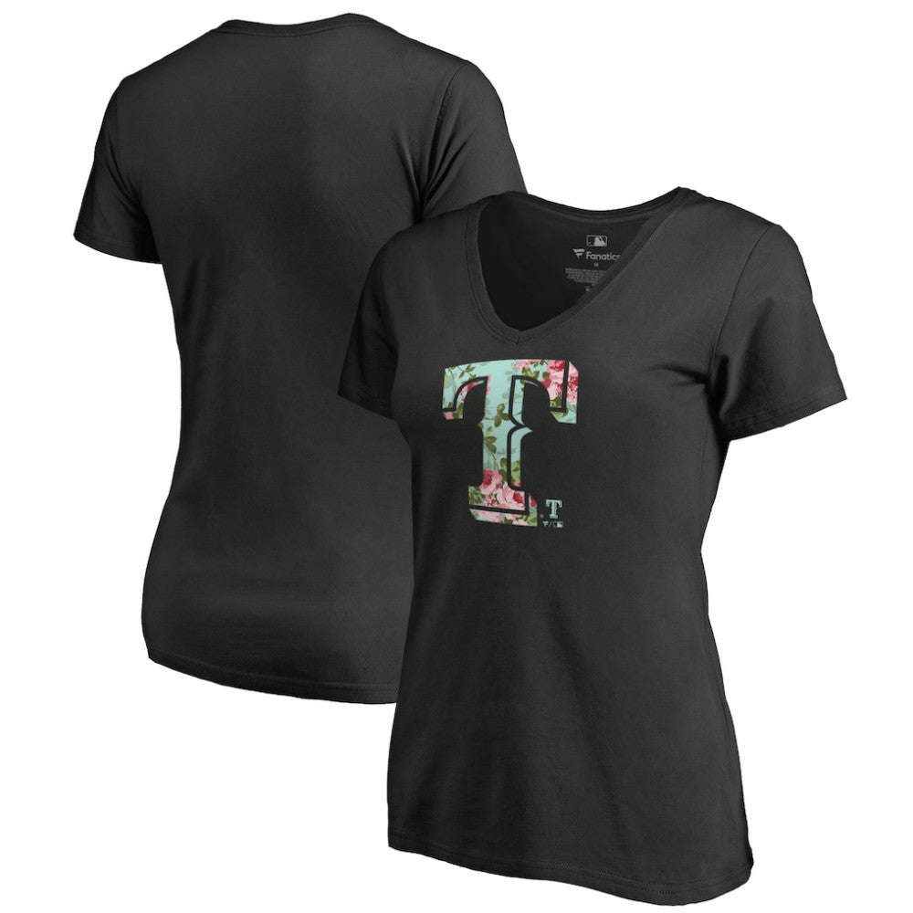 MLB Texas Rangers Women's Lovely V-Neck T-Shirt