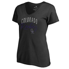 MLB Colorado Rockies Women's Graceful V-Neck T-Shirt