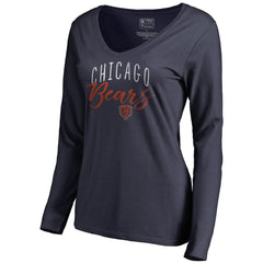 Women's Graceful Long Sleeve V-Neck T-Shirt - Chicago Bears