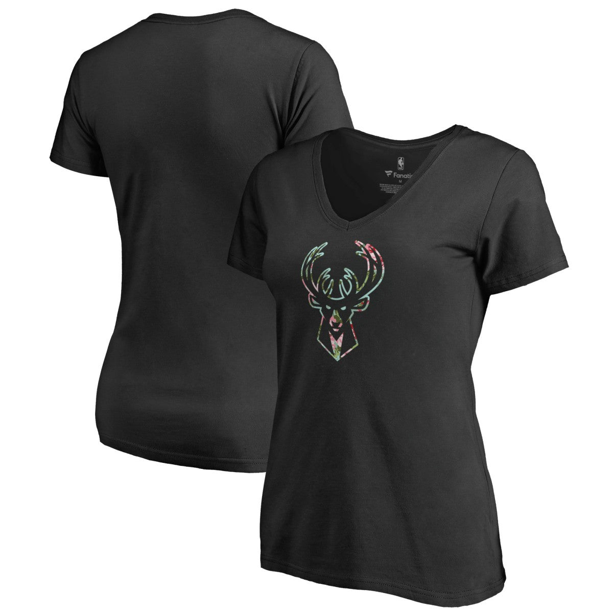 NBA Milwaukee Bucks Lovely V-Neck T-Shirt