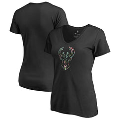 NBA Milwaukee Bucks Lovely V-Neck T-Shirt