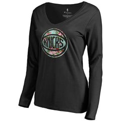 NBA New York Knicks Women's Lovely V-Neck Long Sleeve T-Shirt