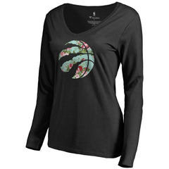 NBA Toronto Raptors Women's Lovely V-Neck Long Sleeve T-Shirt