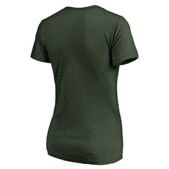NHL Green Minnesota Wild Women's Graceful V-Neck T-Shirt