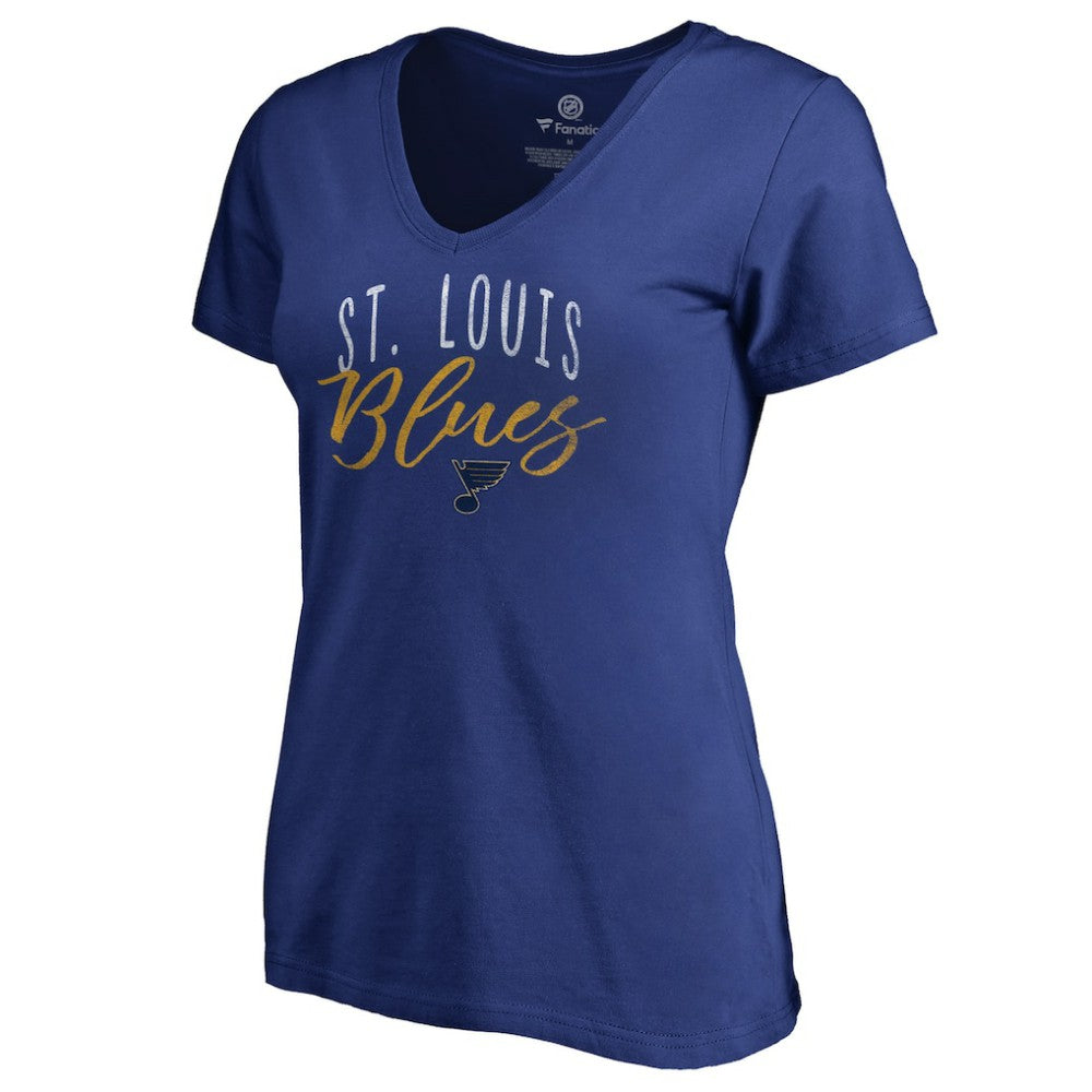 NHL Blue St. Louis Blues Women's Graceful V-Neck T-Shirt