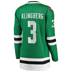 NHL Kelly Green John Klingberg Dallas Stars Fanatics Women's Breakaway Player Jersey