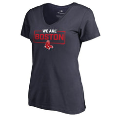 MLB Boston Red Sox Women's We Are Icon V-Neck T-Shirt