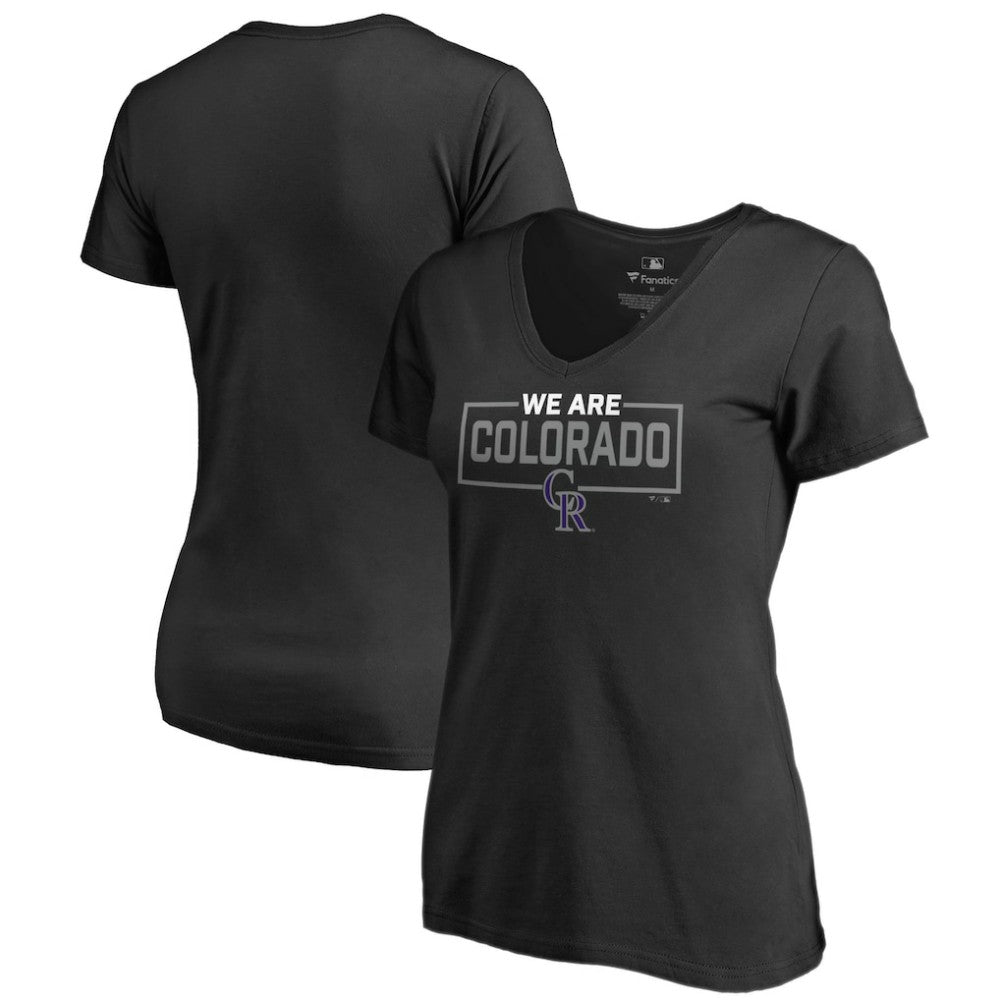MLB Colorado Rockies Women's We Are Icon V-Neck T-Shirt