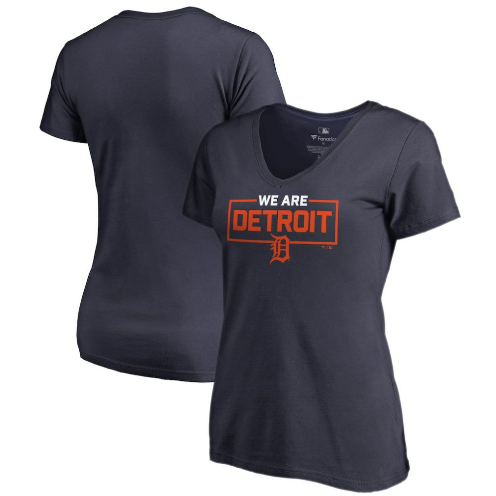 MLB Detroit Tigers Women's We Are Icon V-Neck T-Shirt