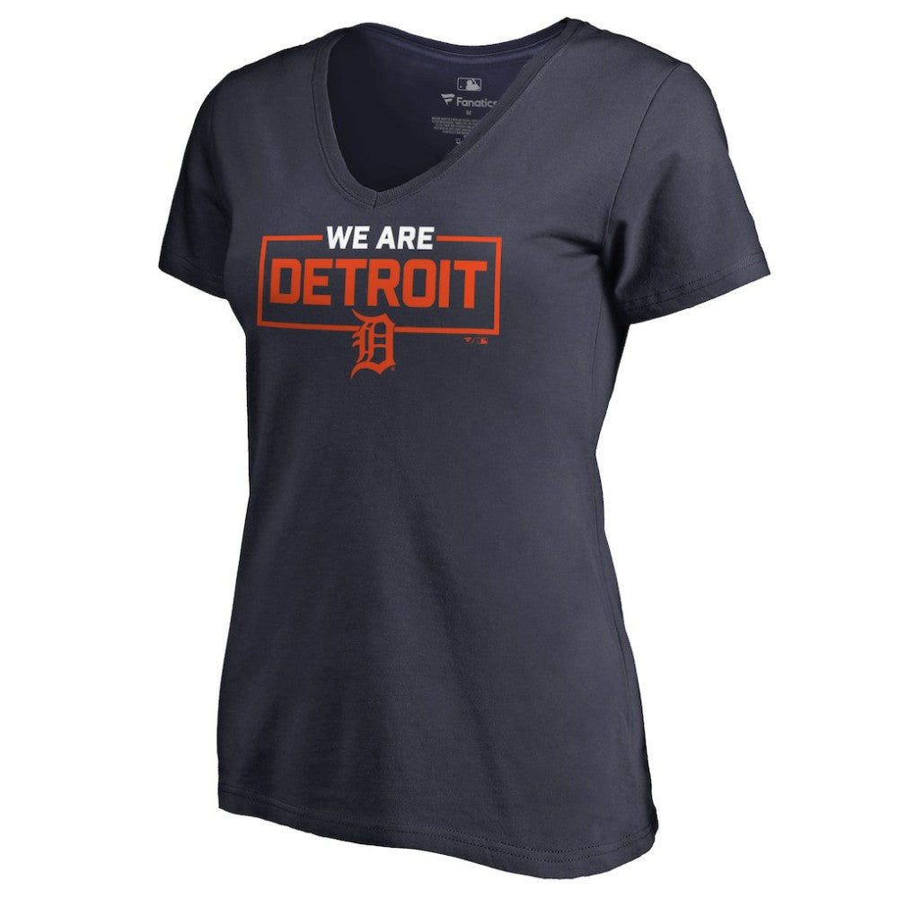 MLB Detroit Tigers Women's We Are Icon V-Neck T-Shirt