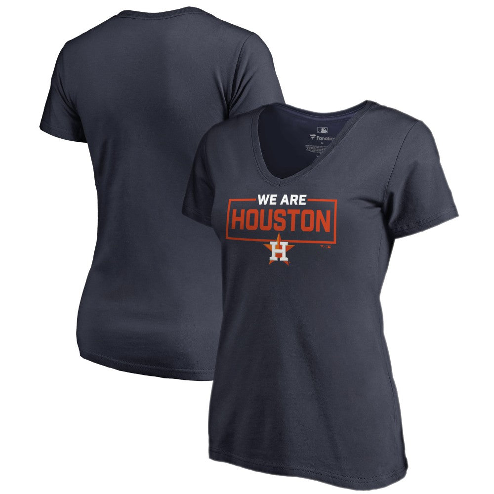 MLB Houston Astros Women's We Are Icon V-Neck T-Shirt