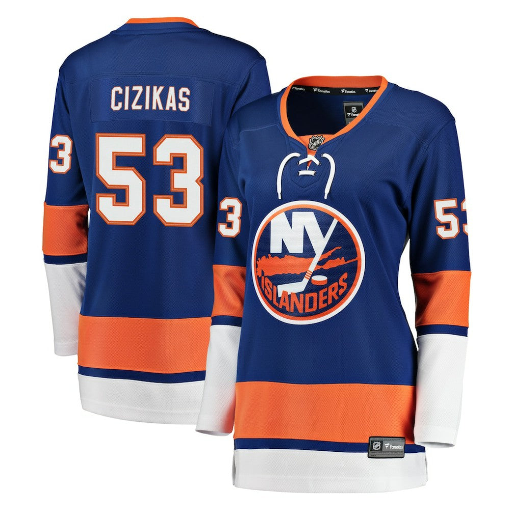 NHL Royal Casey Cizikas New York Islanders Fanatics Women's Breakaway Player Jersey