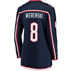 NHL Navy Zach Werenski Columbus Blue Jackets Fanatics Women's Breakaway Jersey