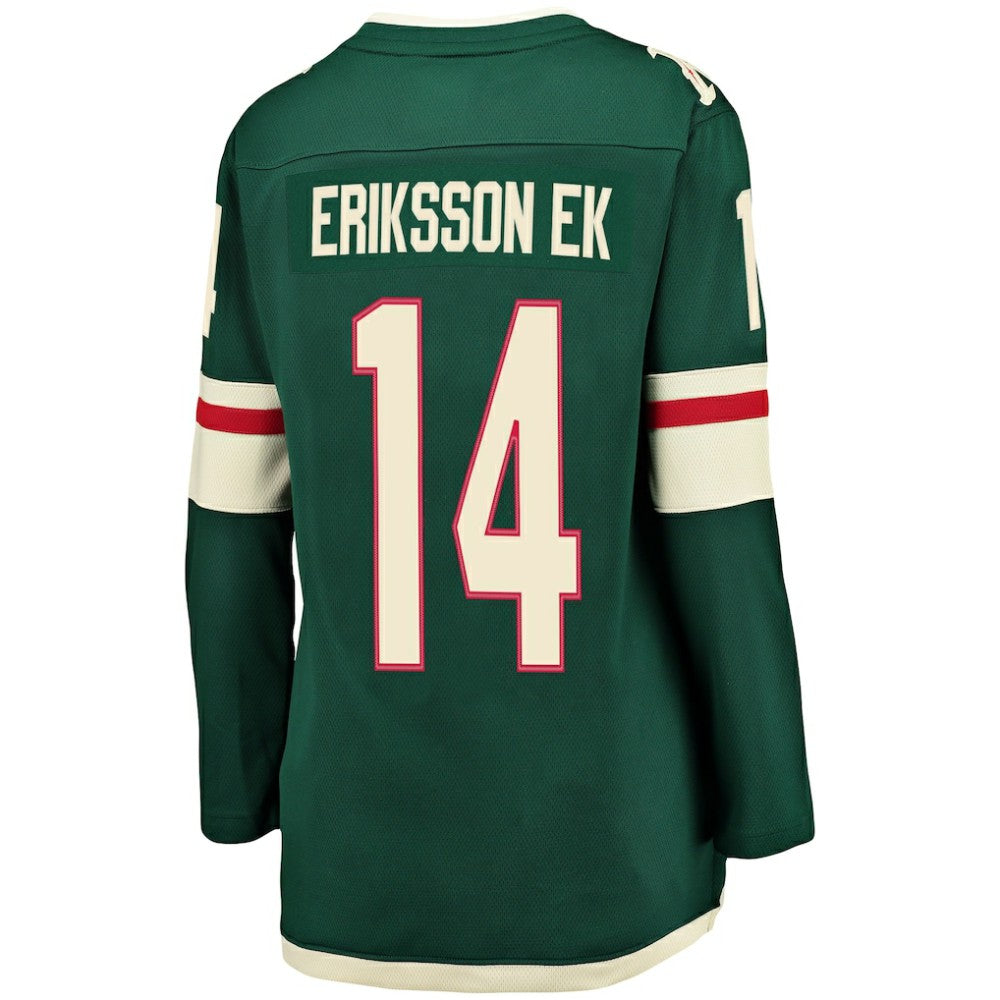 NHL Green Joel Eriksson Ek Minnesota Wild Fanatics Women's Breakaway Player Jersey
