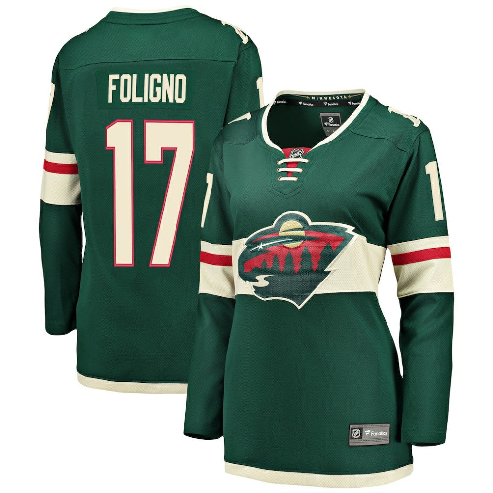 NHL Green Marcus Foligno Minnesota Wild Fanatics Women's Breakaway Player Jersey