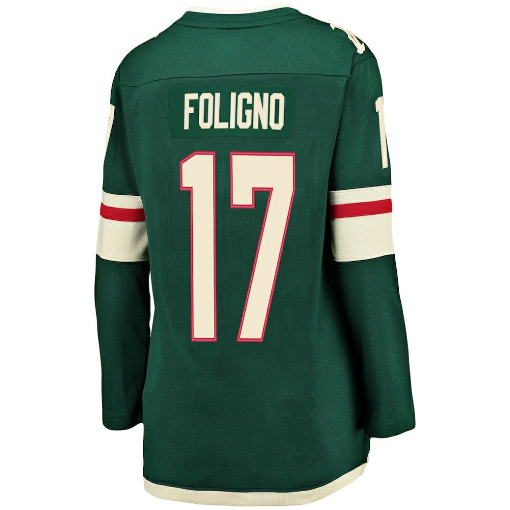 NHL Green Marcus Foligno Minnesota Wild Fanatics Women's Breakaway Player Jersey
