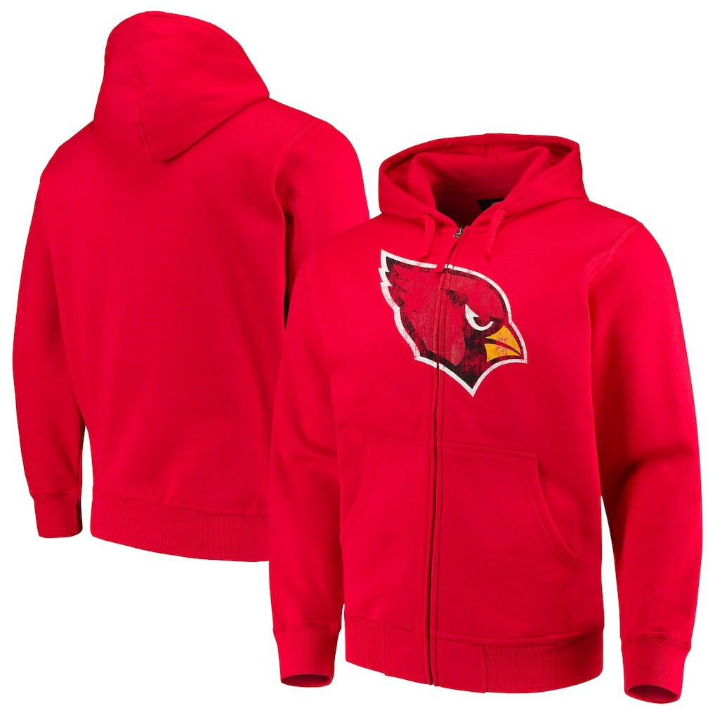 G-III Sports by Carl Banks Primary Logo Full-Zip Hoodie - Arizona Cardinals