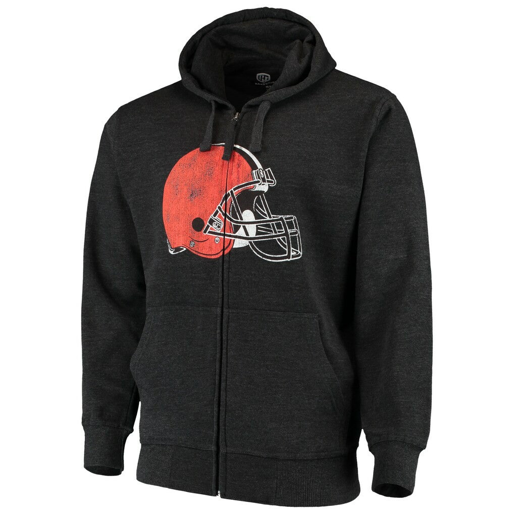 G-III Sports by Carl Banks Primary Logo Full-Zip Hoodie - Cleveland Browns