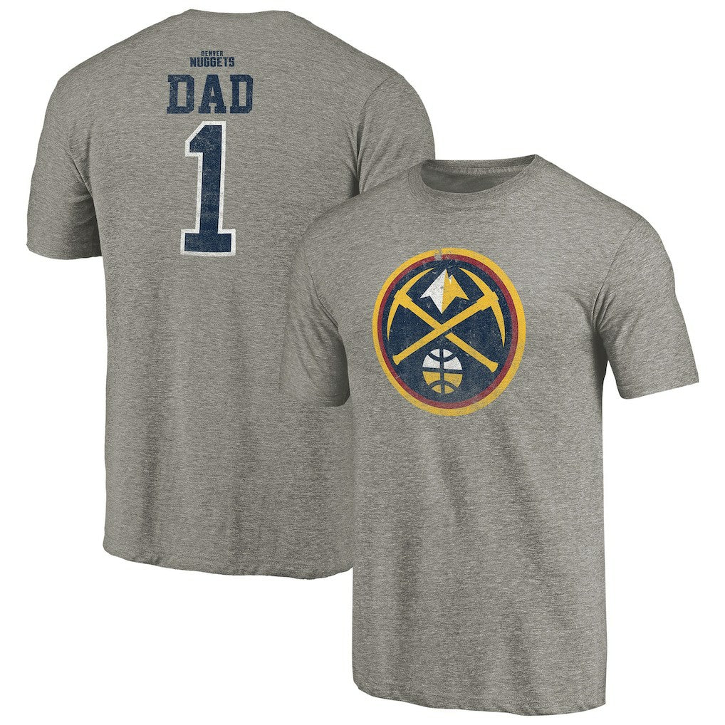 NBA Denver Nuggets Greatest Dad Tri-Blend T-Shirt sale