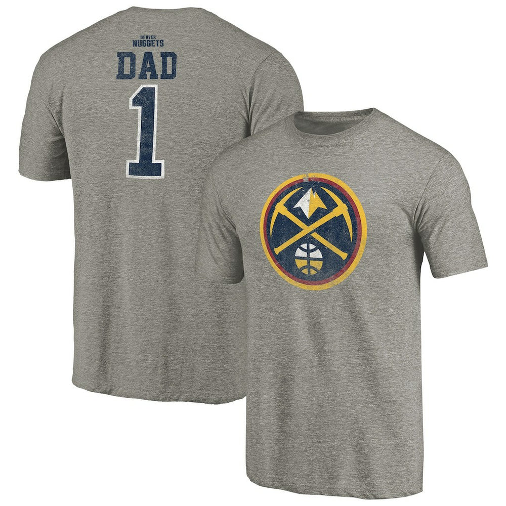 NBA Denver Nuggets Greatest Dad Tri-Blend T-Shirt sale