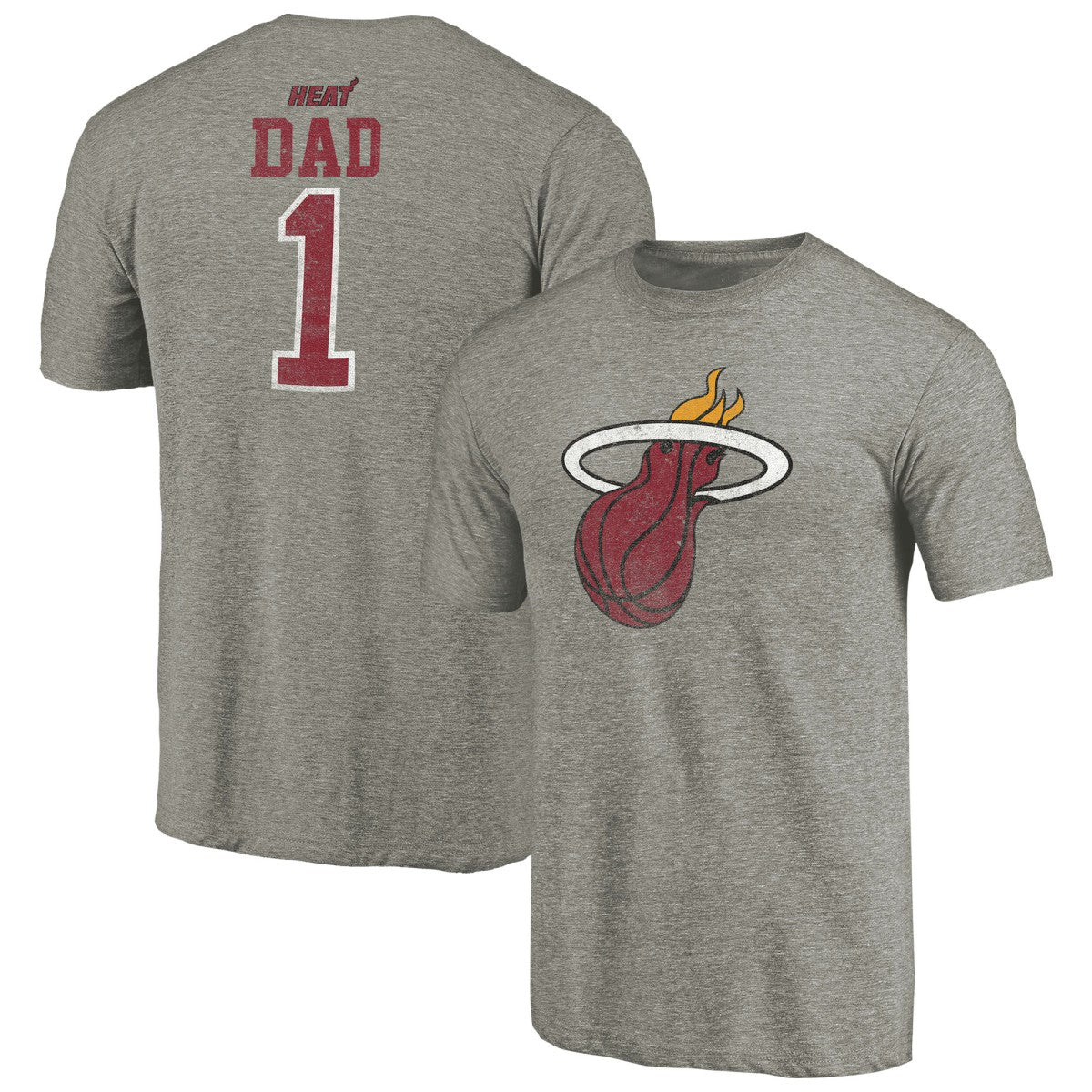 NBA Miami Heat Greatest Dad Tri-Blend T-Shirt