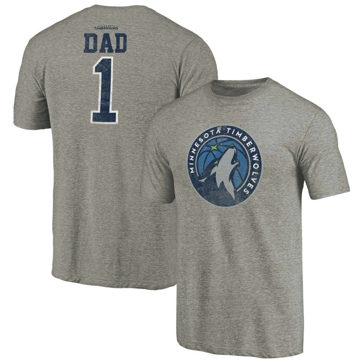 NBA Minnesota Timberwolves Greatest Dad Tri-Blend T-Shirt
