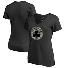 NBA Boston Celtics Women's Cloak Camo V-Neck T-Shirt