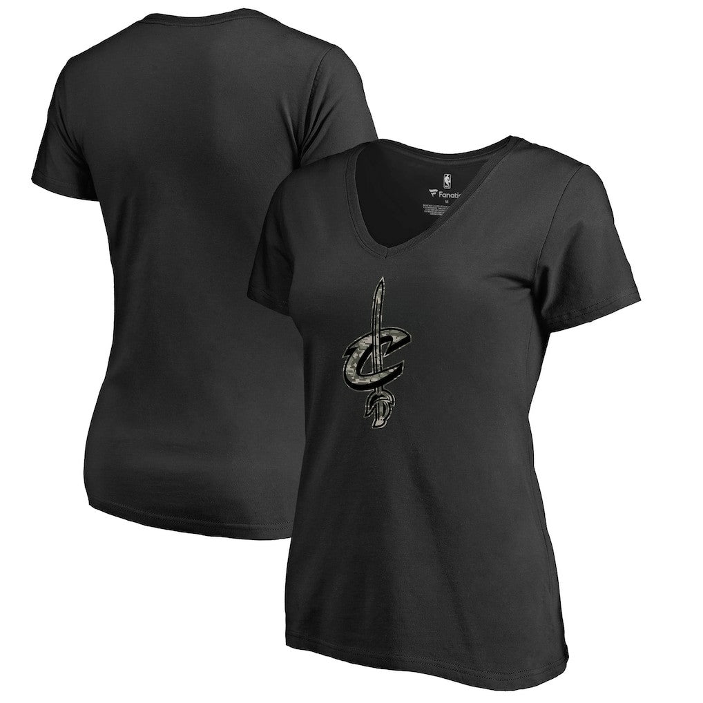 NBA Cleveland Cavaliers Women's Cloak Camo V-Neck T-Shirt sale