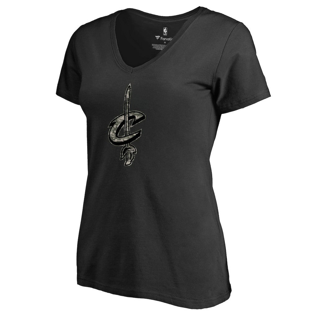NBA Cleveland Cavaliers Women's Cloak Camo V-Neck T-Shirt sale