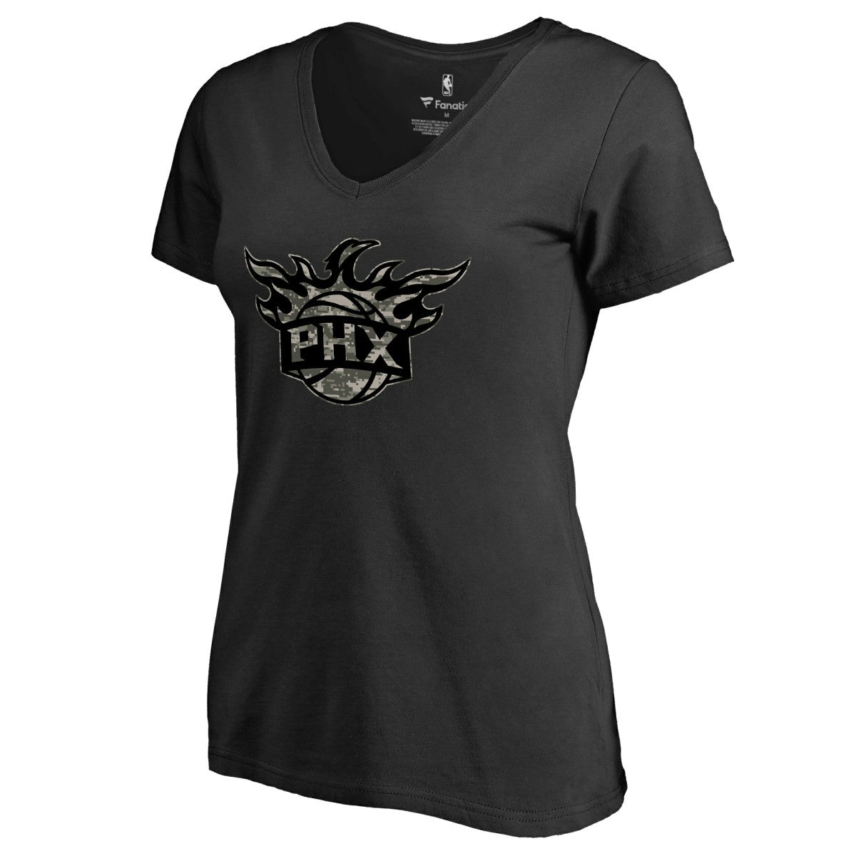 NBA Phoenix Suns Women's Cloak Camo V-Neck T-Shirt
