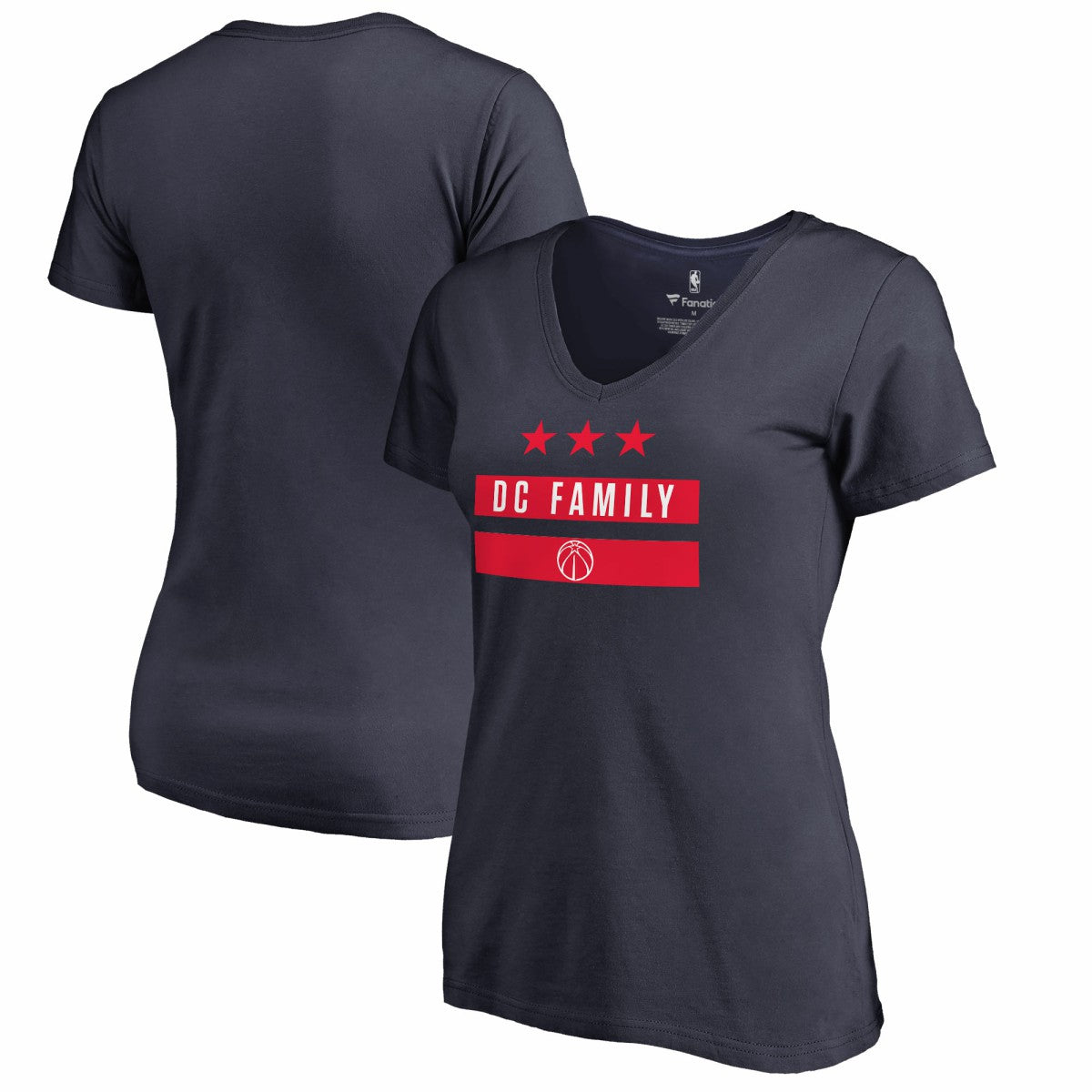 NBA Washington Wizards Women's Hometown Collection DC Family V-Neck T-Shirt