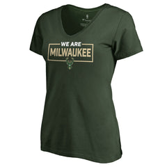 NBA Milwaukee Bucks Women's We Are Iconic Collection V-Neck T-Shirt
