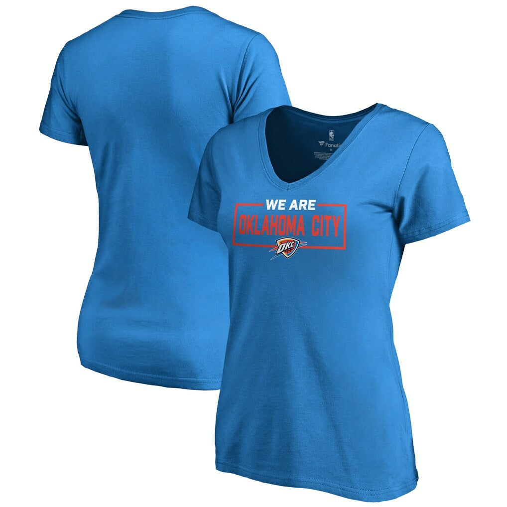 NBA Oklahoma City Thunder Women's We Are Iconic Collection V-Neck T-Shirt