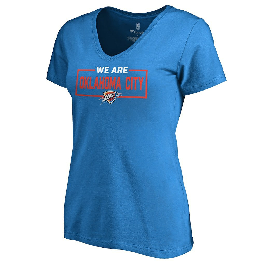 NBA Oklahoma City Thunder Women's We Are Iconic Collection V-Neck T-Shirt