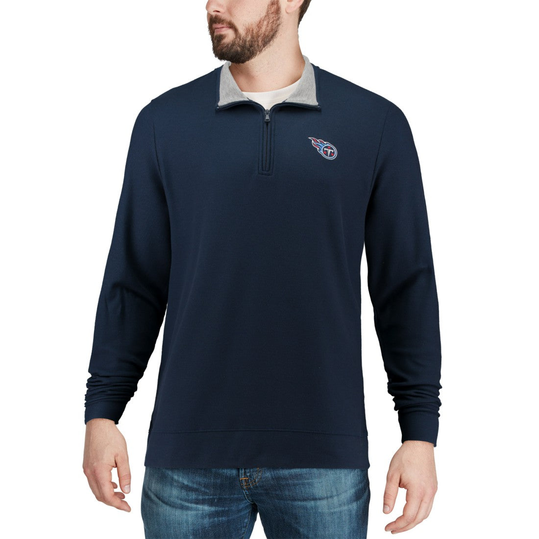 Vineyard Vines Saltwater Quarter-Zip Jacket - Tennessee Titans