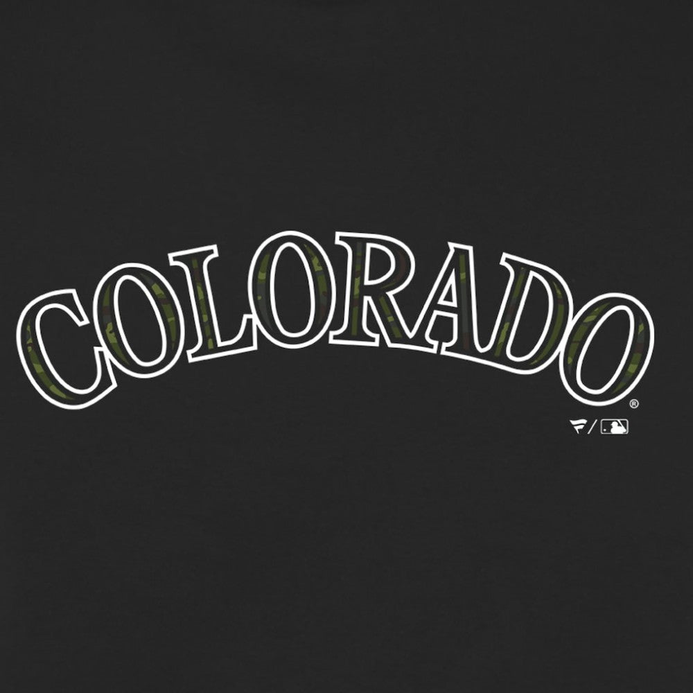 MLB Colorado Rockies Women's Armed Forces Wordmark T-Shirt