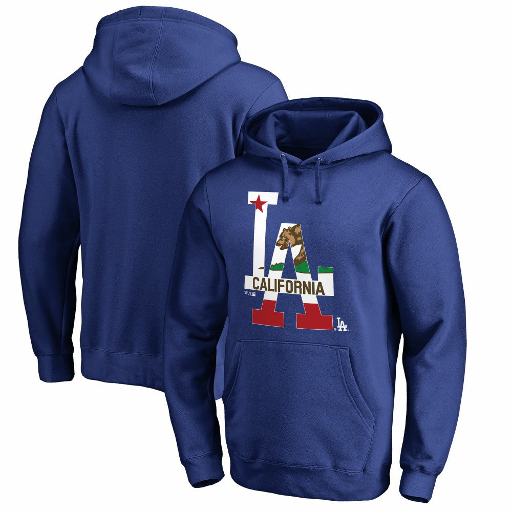 MLB Los Angeles Dodgers Hometown Collection Cali Flag Pullover Hoodie