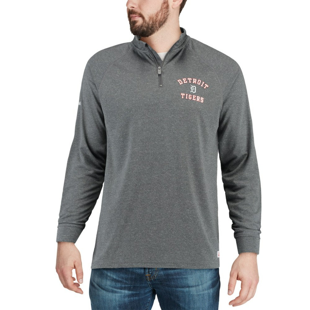 MLB Detroit Tigers Stitches Team Raglan Quarter-Zip Pullover Jacket