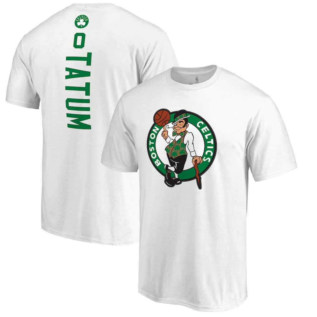NBA Jayson Tatum Boston Celtics Backer Name & Number T-Shirt