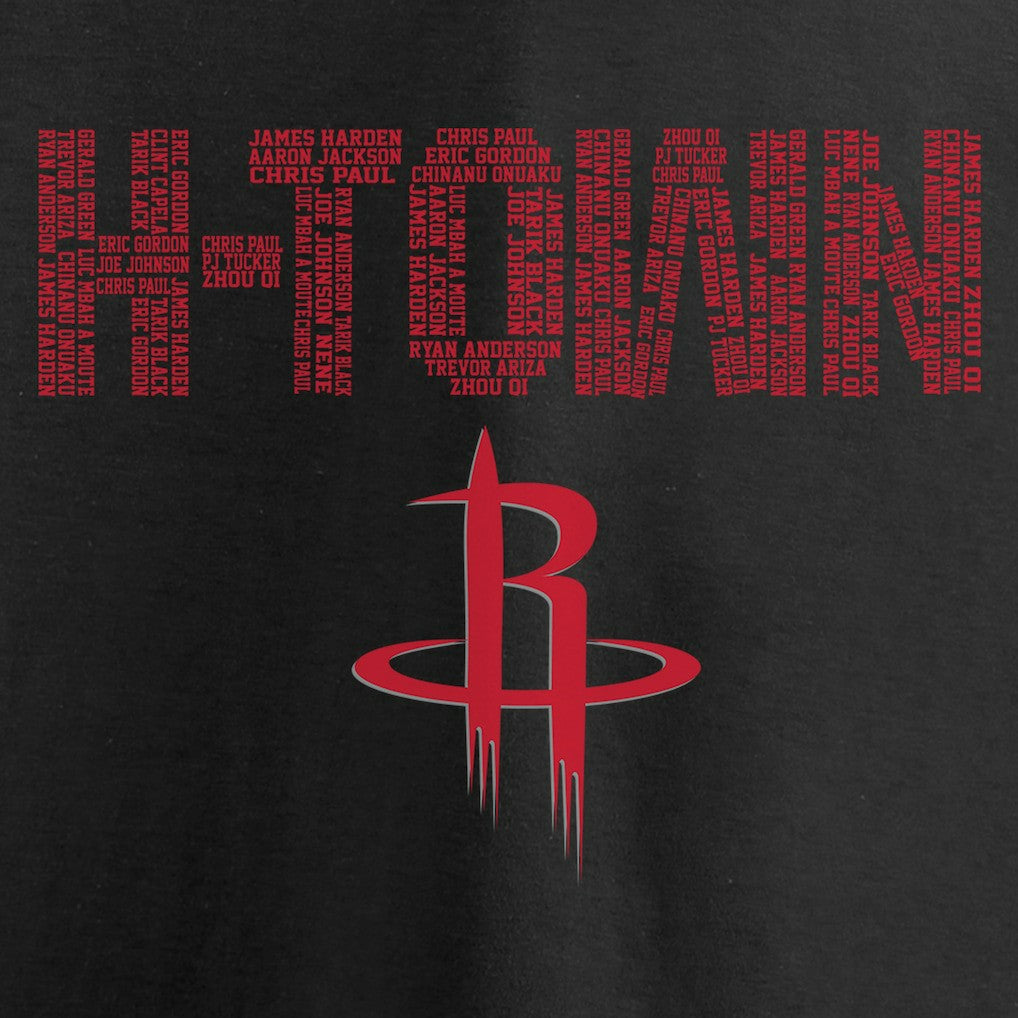NBA Houston Rockets Hometown Collection Repeating Roster T-Shirt