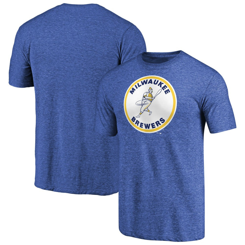MLB Milwaukee Brewers Cooperstown Collection Forbes Tri-Blend T-Shirt
