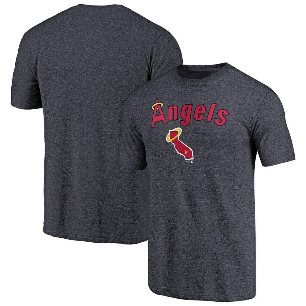 MLB California Angels Vintage Cooperstown Collection Wahconah Tri-Blend T-Shirt